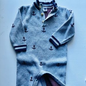 Janie and Jack Nautical One Piece Sweater